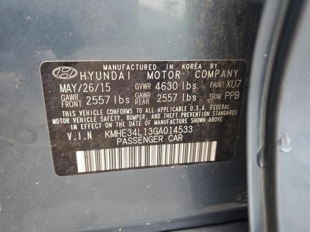 kmhe34l13ga014533 - 2016 Hyundai Sonata Hybrid - #61561425