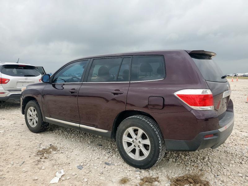 Vin: 5tdza3eh9ds045462, lot: 56995605, toyota highlander base 20132