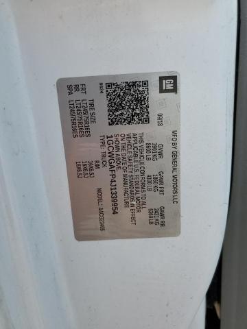 2018 CHEVROLET EXPRESS G2 1GCWGAFP4J1339954
