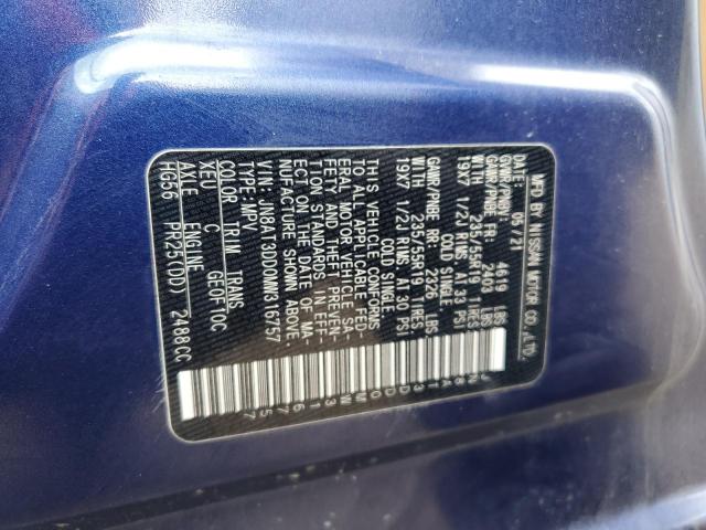 2021 NISSAN ROGUE PLAT JN8AT3DD0MW316757