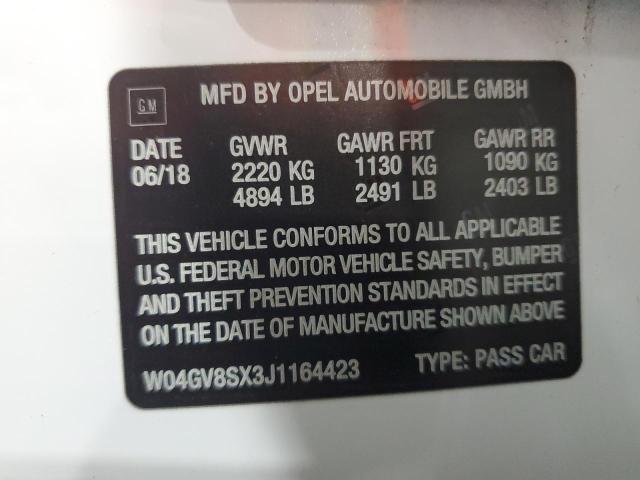 2018 BUICK REGAL TOUR W04GV8SX3J1164423