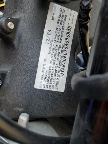 2005 YAMAHA YZFR6 L JYARJ06E75A025868