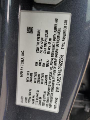 2023 TESLA MODEL 3 - 5YJ3E1EA1PF622026