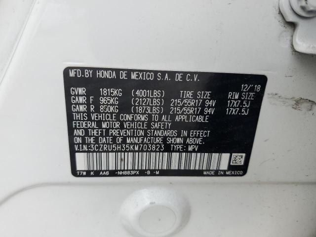 2019 HONDA HR-V LX 3CZRU5H35KM703823
