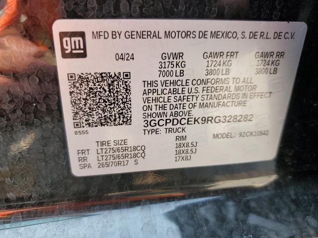 2024 CHEVROLET SILVERADO - 3GCPDCEK9RG328282