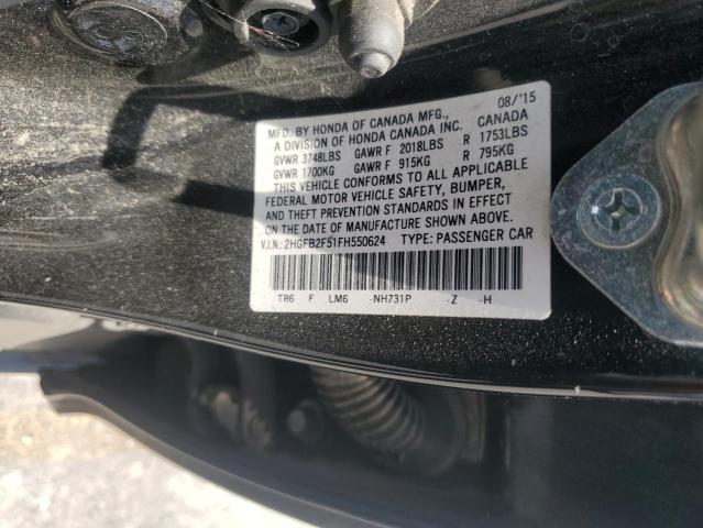 2015 HONDA CIVIC LX 2HGFB2F51FH550624