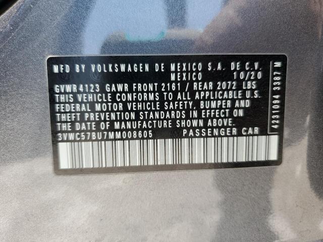 2021 VOLKSWAGEN JETTA S - 3VWC57BU7MM008605