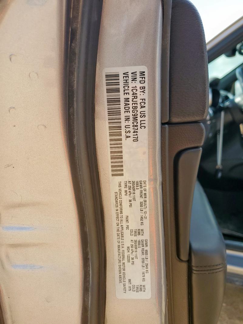 2021 JEEP GRAND CHER 1C4RJEBG9MC874170