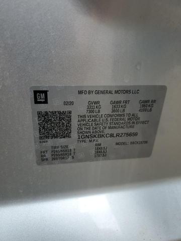2020 CHEVROLET TAHOE K150 - 1GNSKBKC8LR275659