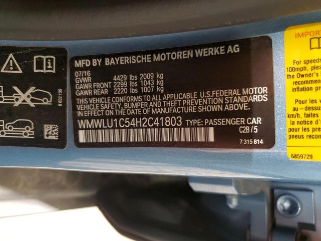 2017 MINI COOPER CLU WMWLU1C54H2C41803