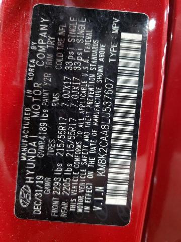 2020 HYUNDAI KONA SEL KM8K2CAA8LU537607