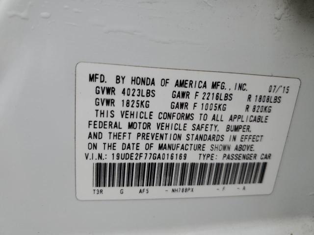 2016 ACURA ILX PREMIU 19UDE2F77GA016169