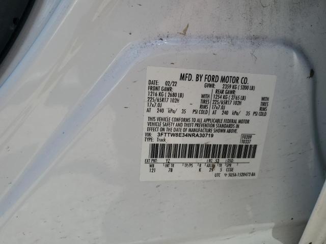 2022 FORD MAVERICK X - 3FTTW8E34NRA30719