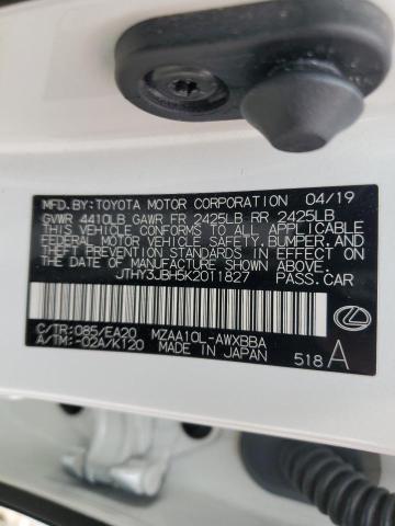 2019 LEXUS UX 200 JTHY3JBH5K2011827