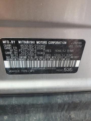 2019 MITSUBISHI ECLIPSE CR JA4AT3AA9KZ003329