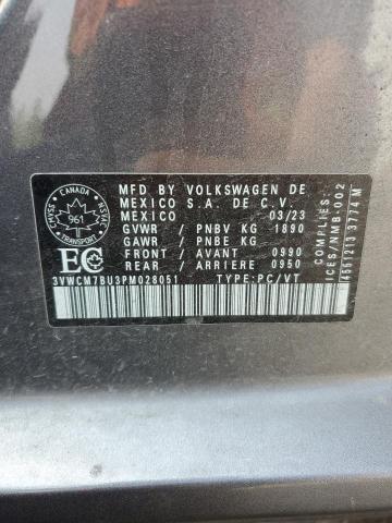 2023 VOLKSWAGEN JETTA TREN 3VWCM7BU3PM028051