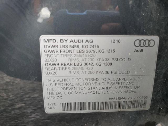 2018 AUDI Q5 PREMIUM WA1BNAFY6J2002395