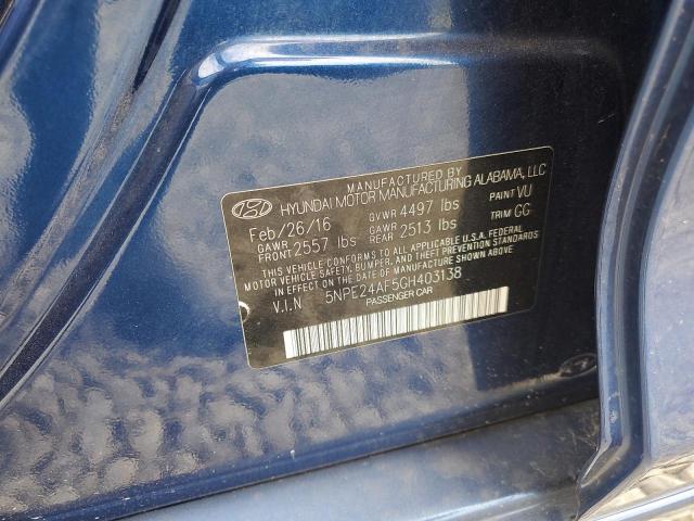 2016 HYUNDAI SONATA SE - 5NPE24AF5GH403138