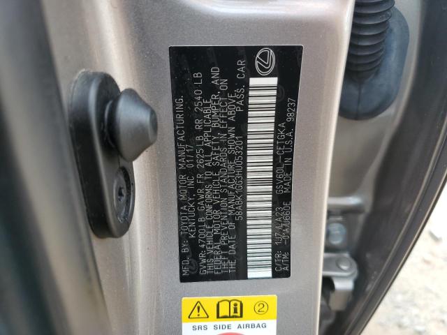 2017 LEXUS ES 350 58ABK1GG3HU053201