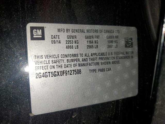 2015 BUICK REGAL GS 2G4GT5GX0F9127508