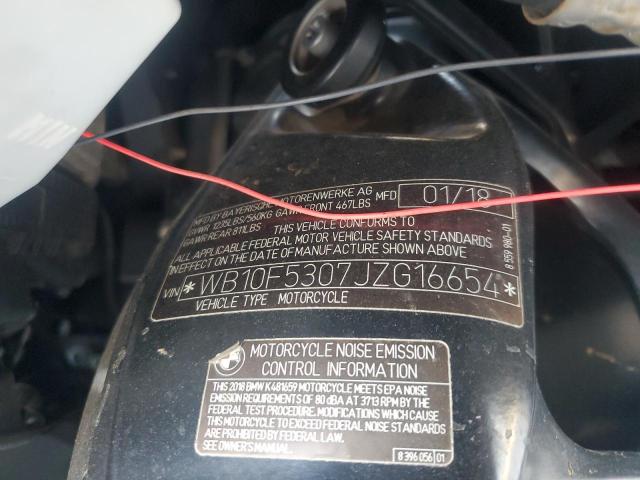 2018 BMW K1600 B WB10F5307JZG16654