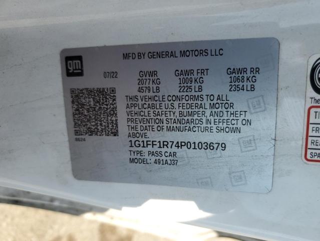 2023 CHEVROLET CAMARO LT1 1G1FF1R74P0103679