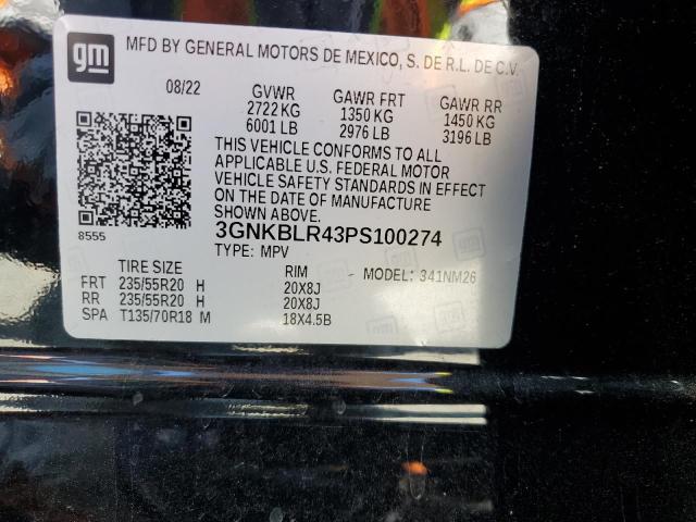 2023 CHEVROLET BLAZER PRE 3GNKBLR43PS100274