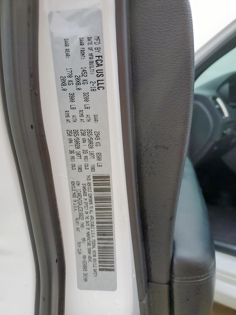 2018 DODGE DURANGO GT - 1C4RDHDGXJC316622