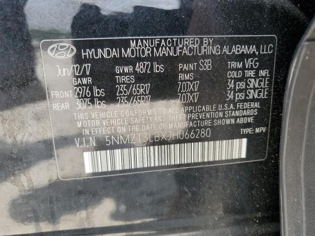 2018 HYUNDAI SANTA FE S 5NMZT3LBXJH066280