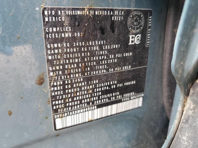 2021 VOLKSWAGEN TIGUAN SEL 3VV4B7AX8MM099686