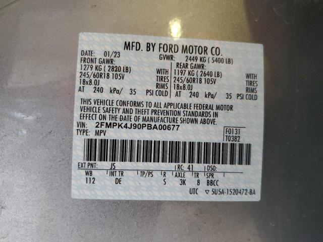 2023 FORD EDGE SEL - 2FMPK4J90PBA00677