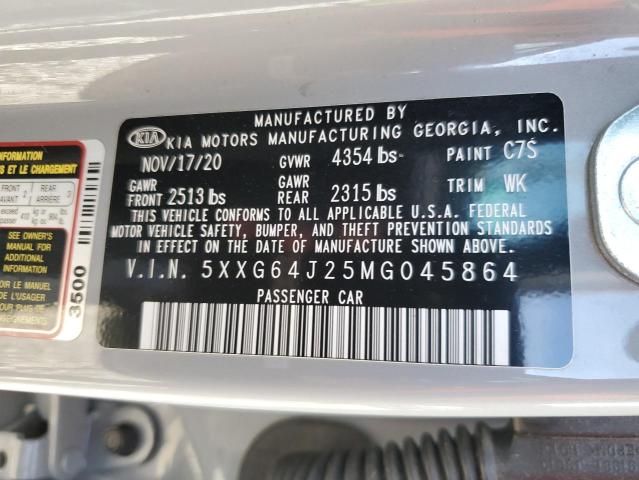 2021 KIA K5 GT LINE - 5XXG64J25MG045864
