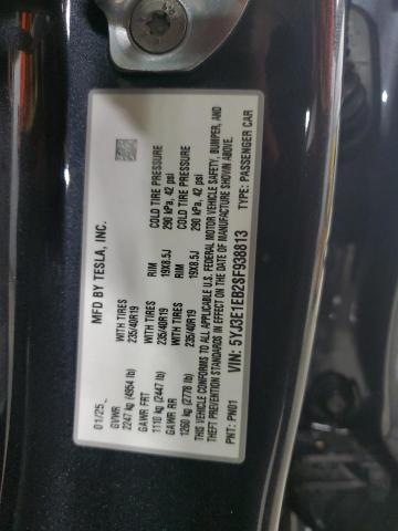 2025 TESLA MODEL 3 5YJ3E1EB2SF938813