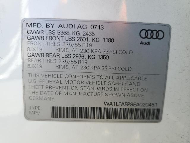 wa1lfafp8ea020451 - 2014 Audi q5 premium plus - #62947505