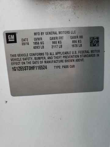 2017 CHEVROLET MALIBU LT #3303930689