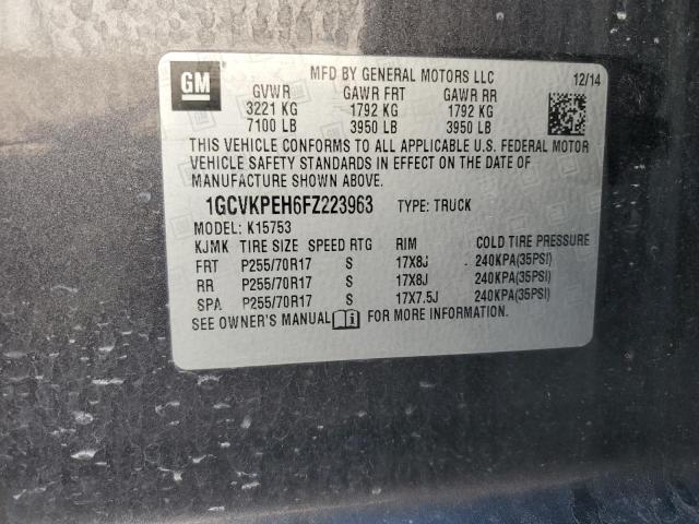 2015 CHEVROLET SILVERADO - 1GCVKPEH6FZ223963