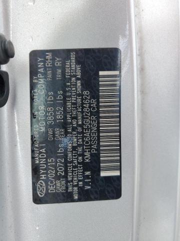 2016 HYUNDAI VELOSTER T KMHTC6AE5GU284628