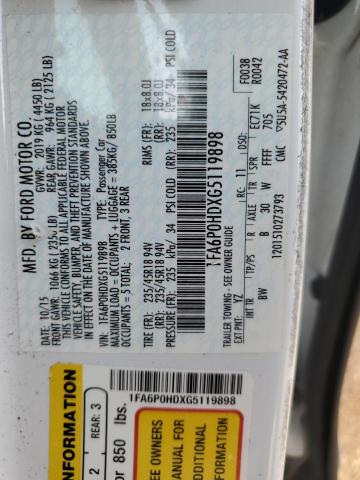 2016 FORD FUSION SE - 1FA6P0HDXG5119898
