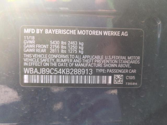 2019 BMW M550XI WBAJB9C54KB288913