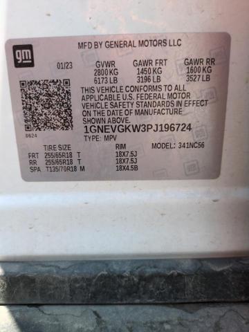 2023 CHEVROLET TRAVERSE L 1GNEVGKW3PJ196724