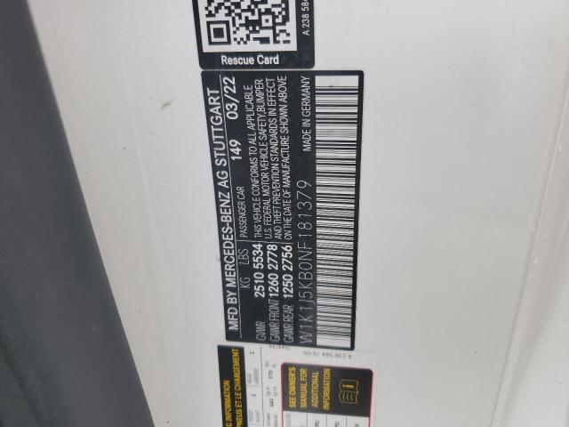 2022 MERCEDES-BENZ E 450 4MAT W1K1J5KB0NF181379