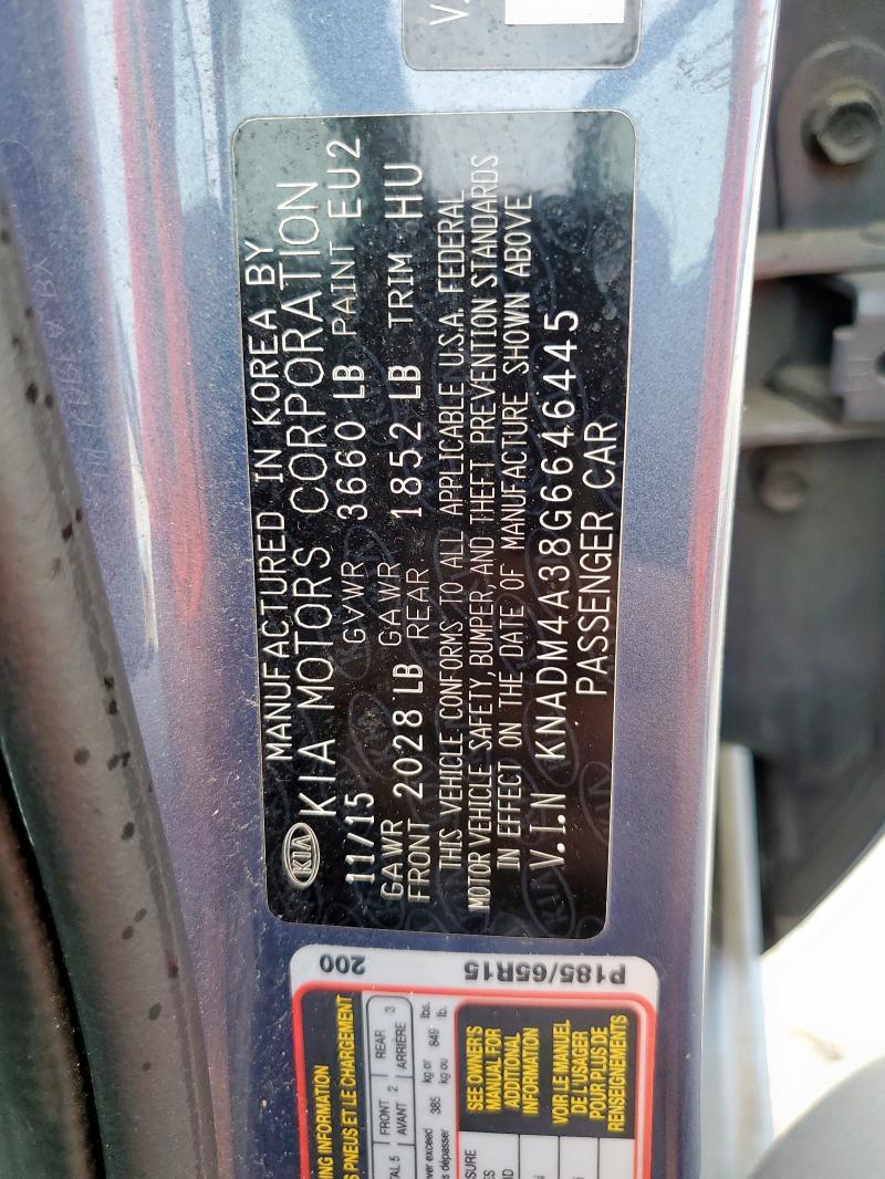 2016 KIA RIO LX - KNADM4A38G6646445