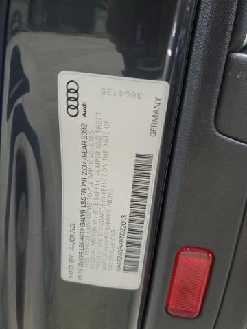 2019 AUDI A4 PREMIUM WAUGMAF40KN022053