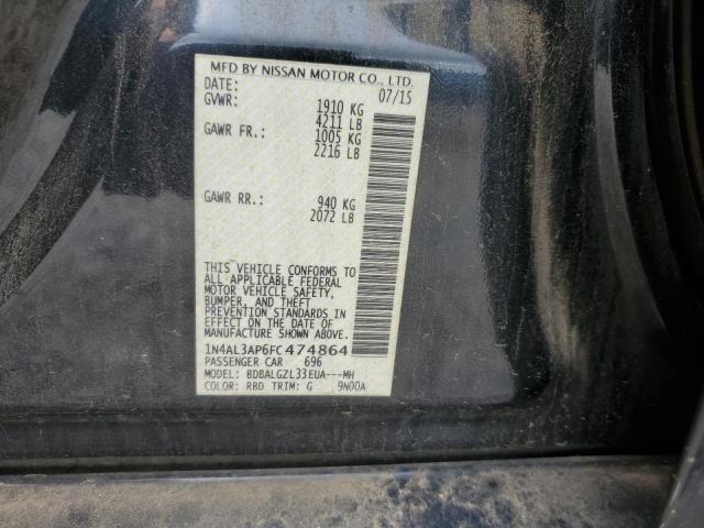 2015 NISSAN ALTIMA 2.5 - 1N4AL3AP6FC474864