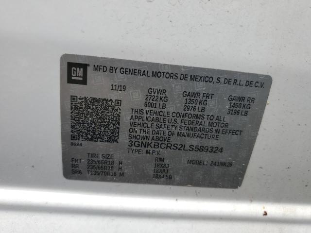 2020 CHEVROLET BLAZER 2LT - 3GNKBCRS2LS589324
