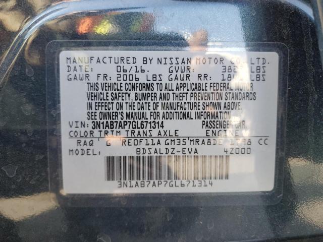 2016 NISSAN SENTRA S - 3N1AB7AP7GL671314