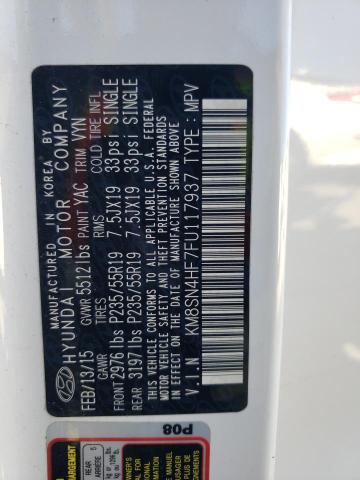 2015 HYUNDAI SANTA FE G KM8SN4HF7FU117937