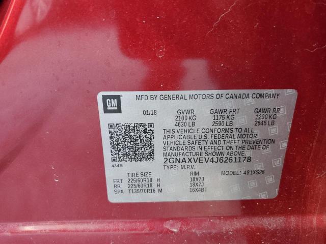 2018 CHEVROLET EQUINOX PR - 2GNAXVEV4J6261178