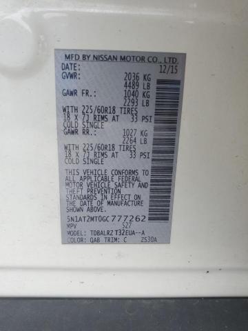 2016 NISSAN ROGUE S - 5N1AT2MT0GC777262
