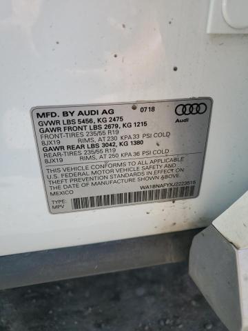 2018 AUDI Q5 PREMIUM - WA1BNAFYXJ2223515